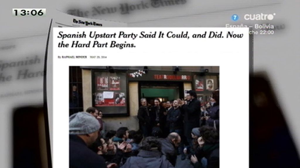 The New York aborda la irrupción de P. Iglesias y Podemos en las europeas
