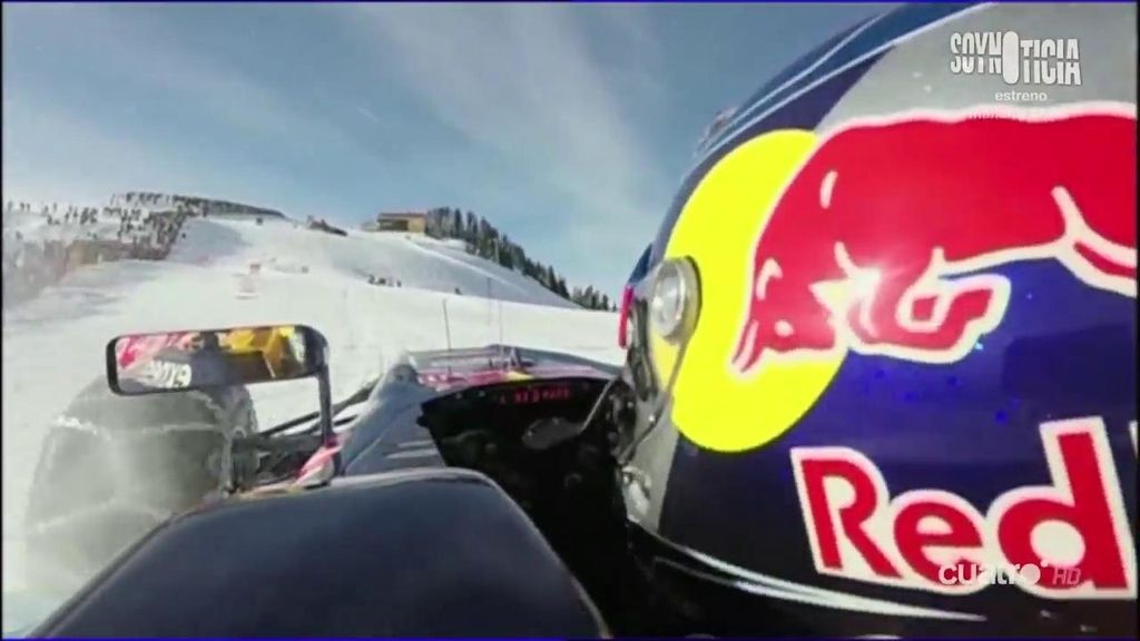 Verstappen disfruta de su Fórmula 1 ¡en una pista de esquí!