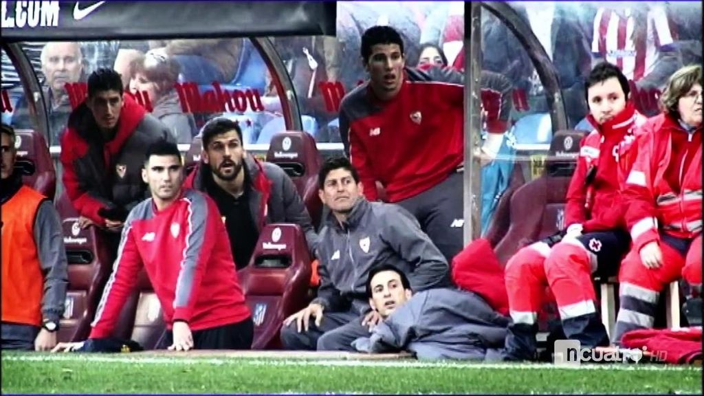 Así se coló Unai Emery en el banquillo del Vicente Calderón tras ser expulsado