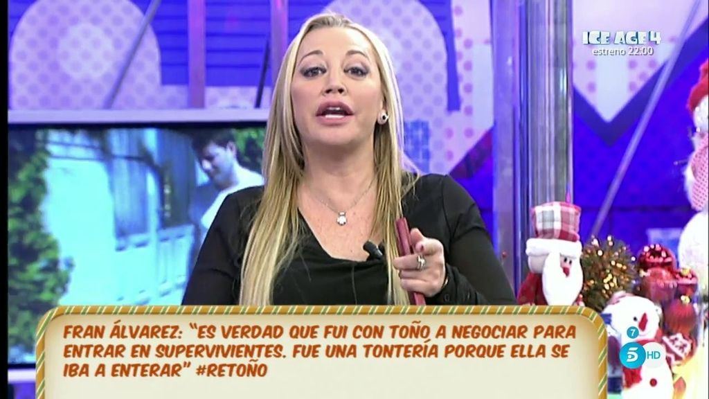 Belén Esteban canta una canción para Toño Sanchís y Fran Álvarez