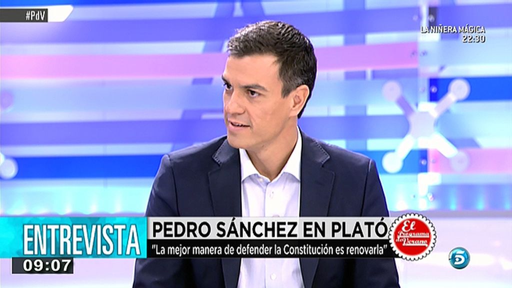 P. Sánchez: “La mejor manera de defender la Constitución es renovarla, no petrificarla”