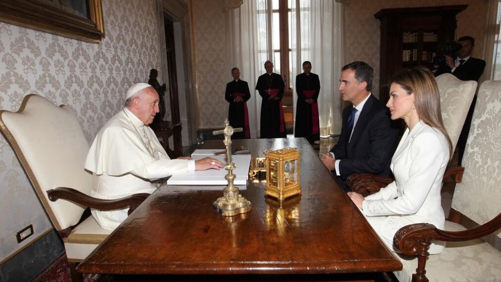 Los Reyes se reúnen con el Papa Francisco