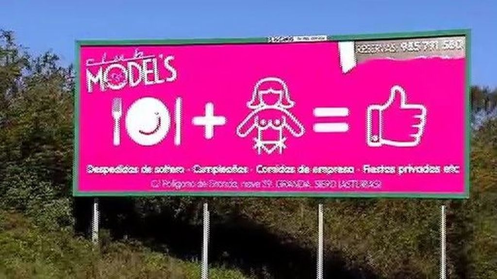 Polémica en Lugo por la publicidad machista de un club de alterne