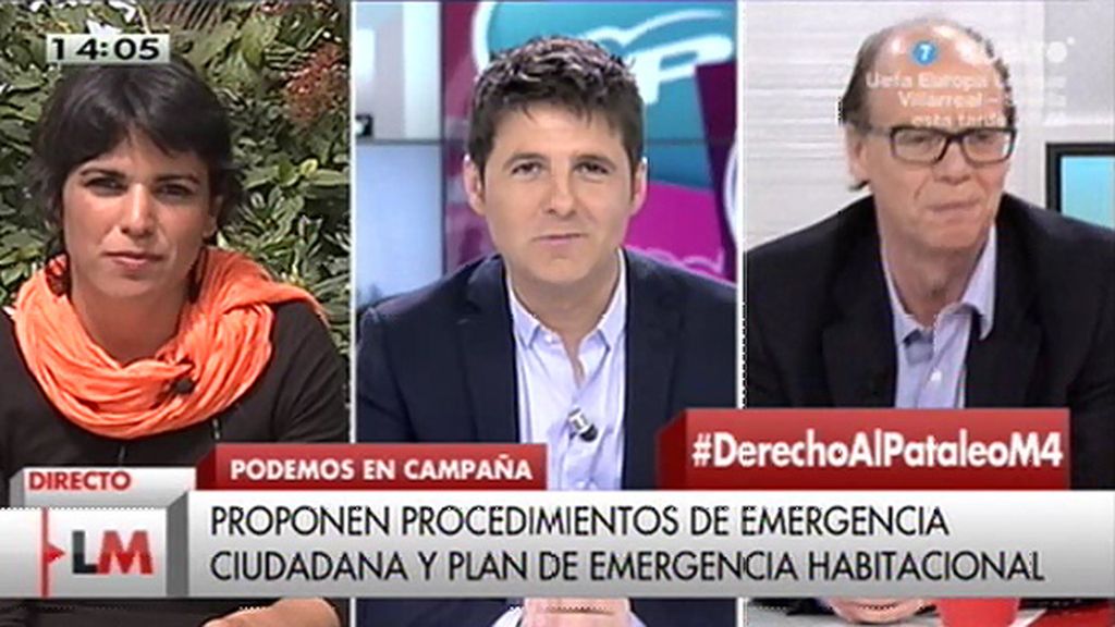 Teresa Rodríguez y Jaime González debaten sobre las propuestas de Podemos