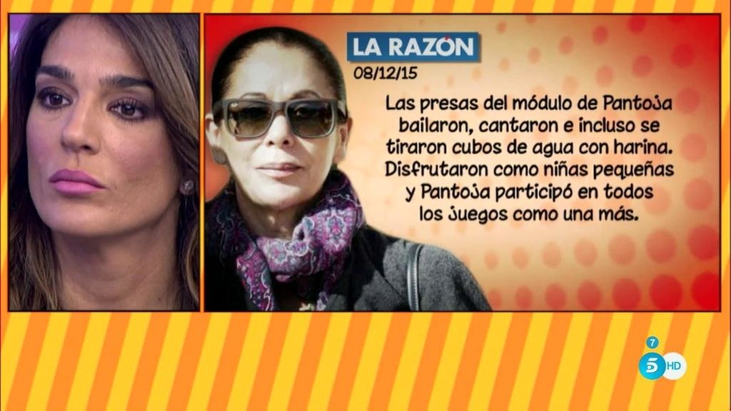 Pantoja, arrepentida por "hablar mal" de una colaboradora de televisión, según 'La Razón'