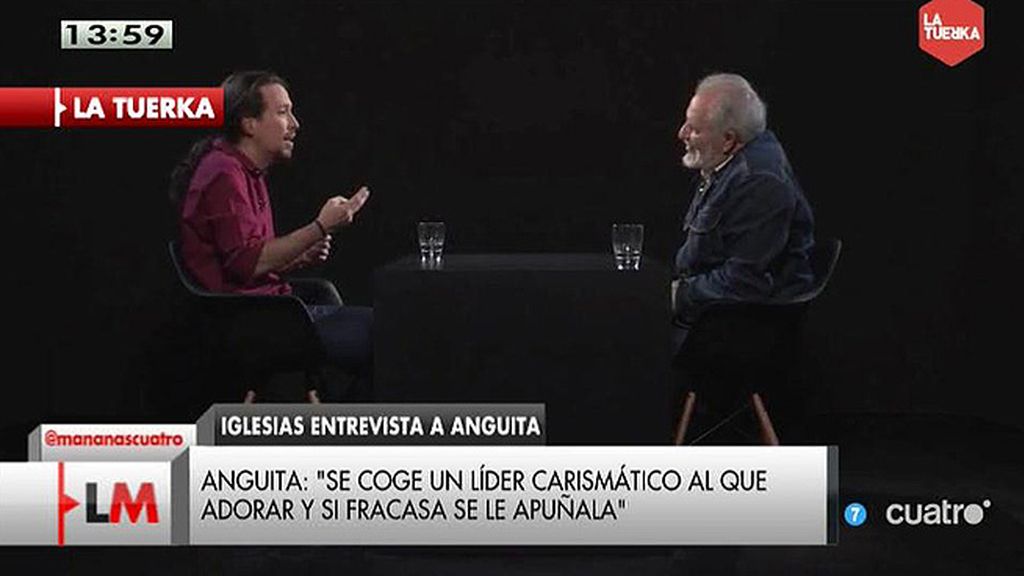 Julio Anguita: "En este país la Guardia Civil va a tener que esposar a mucha gente"