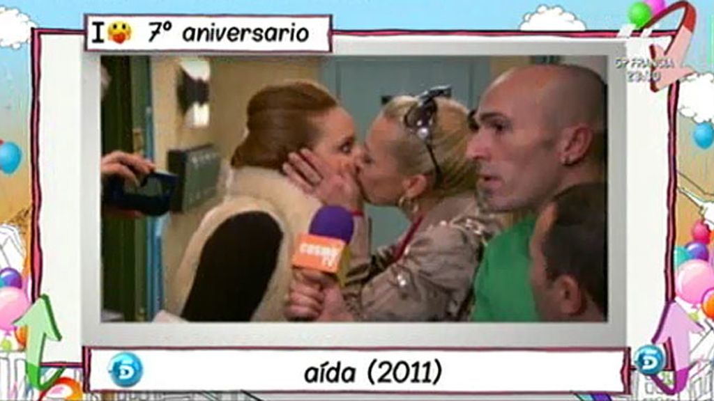 Belén Esteban besa a Lorena en 'Aída'