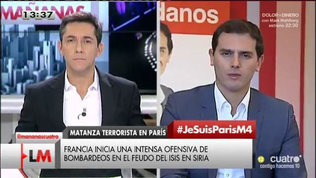 Albert Rivera: "Me gustaría que Podemos se sumara también al pacto antiyihadista"