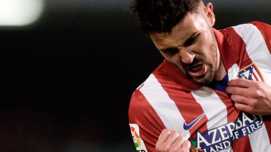 El Atlético se encomienda a Villa para la fase más importante de la temporada