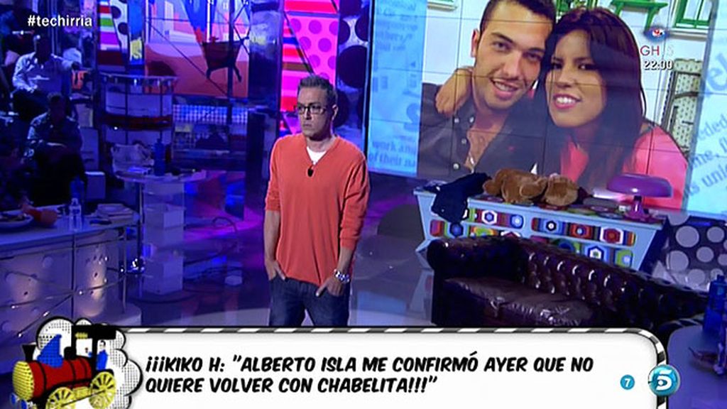 Kiko H.: "Chabelita quiere volver con Alberto Isla, pero él considera que es tarde"