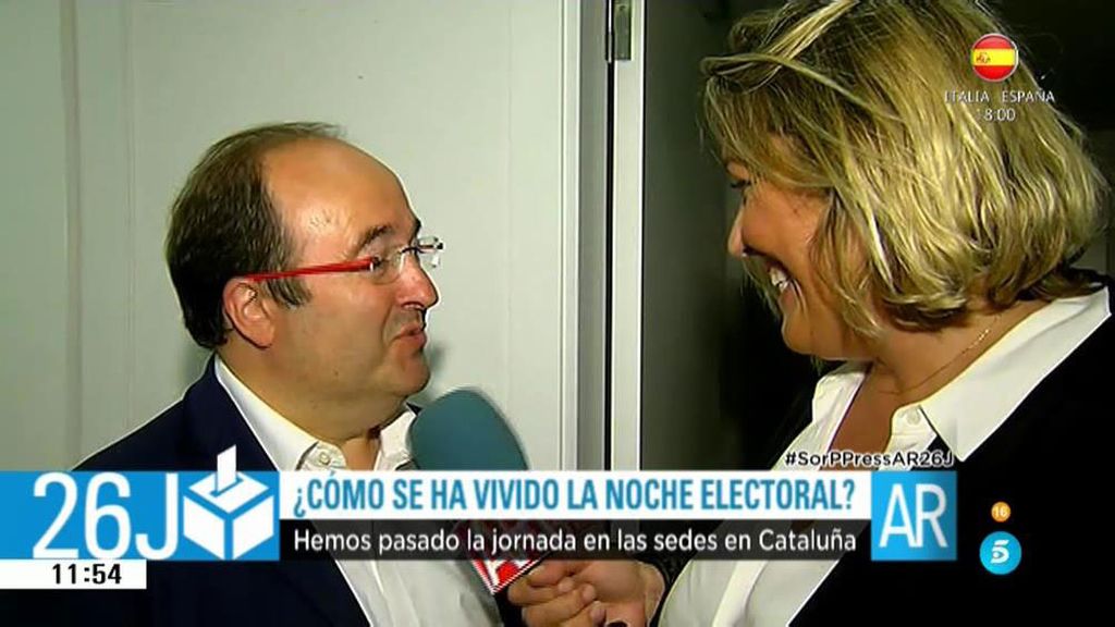 Cómo se ha vivido la noche electoral en la sede del PSOE en Cataluña