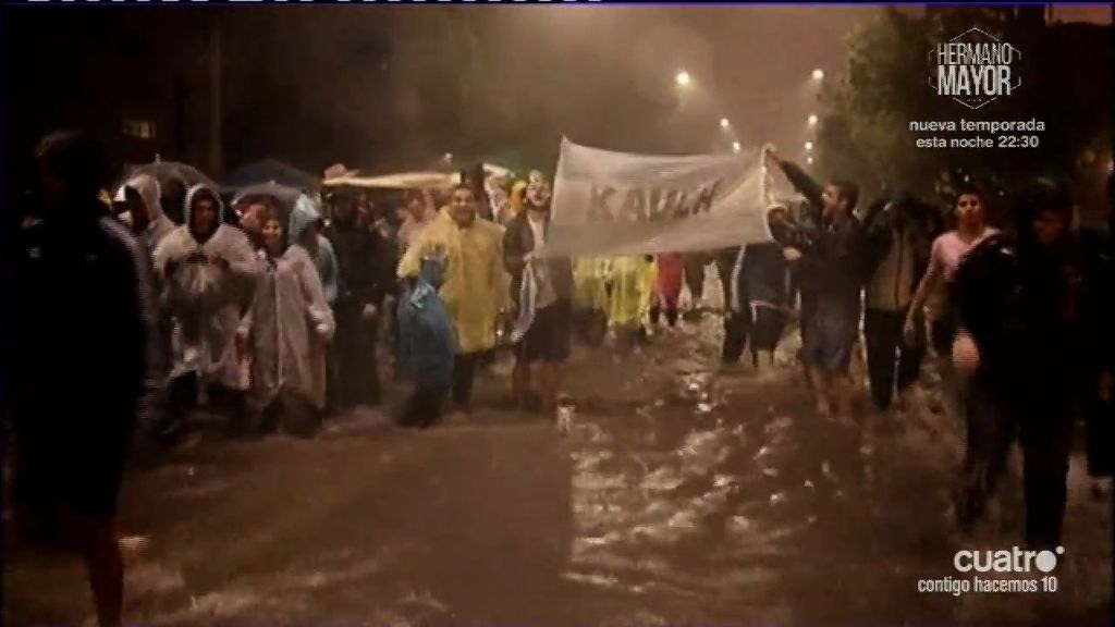 La increíble tromba de agua que suspendió el Argentina 