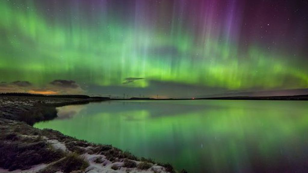 Espectacular estampa de auroras boreales en el cielo de Reino Unido y Alemania