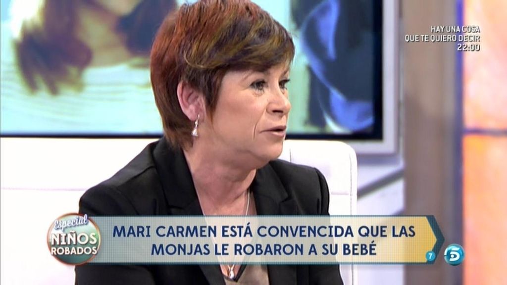 Mª Carmen: "El cura me dijo que mi bebé estaba sano, y la monja que iba a morir"