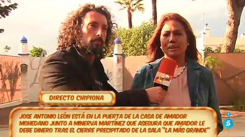 Minerva Martínez, dispuesta a acampar en casa de Amador para cobrar su deuda