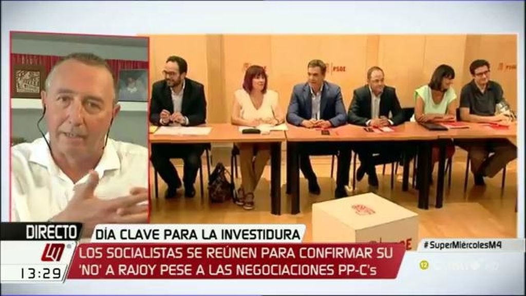 Baldoví, sobre el PSOE: “Deseo que digan no y pronto empiece a haber una alternativa”