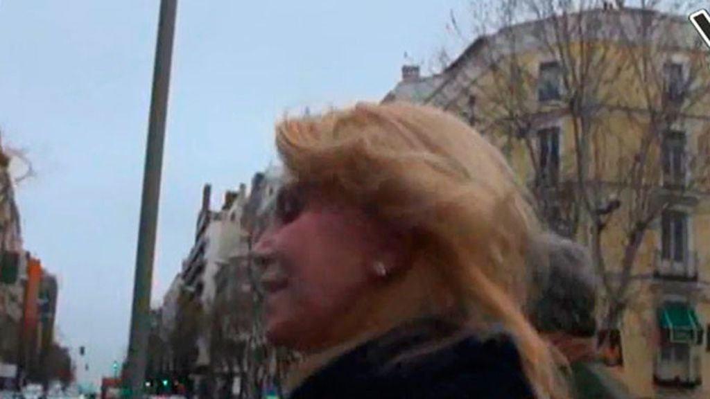 Tita Cervera, esquiva con la prensa