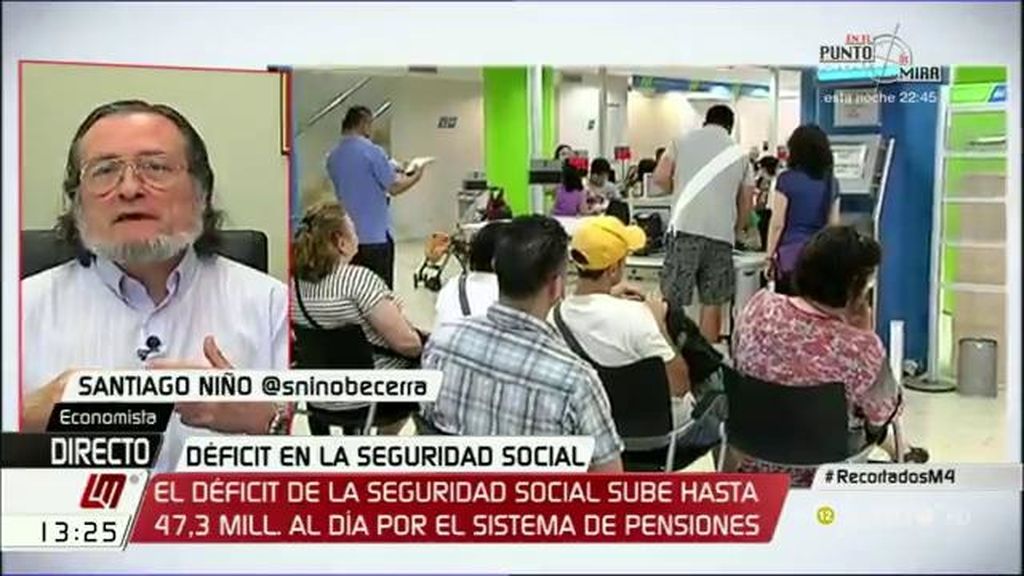 Santiago Niño Becerra: “El agujero de la Seguridad Social seguirá creciendo”