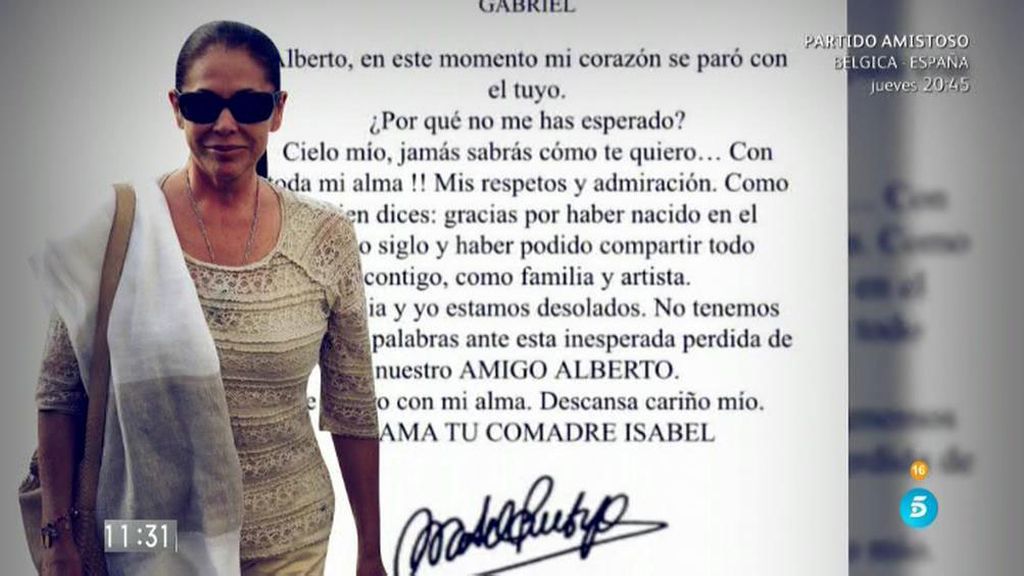 Isabel Pantoja y sus hijos lloran la muerte de cantante Juan Gabriel