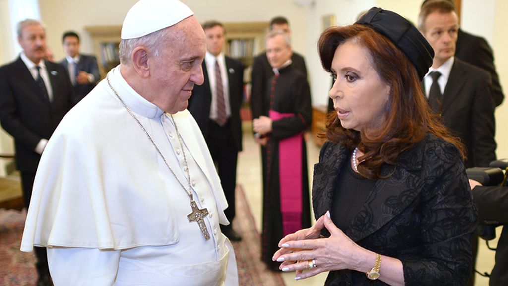 El Papa recibe a Cristina Fernández en El Vaticano