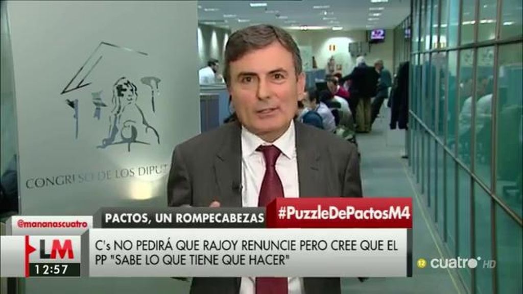 P. Saura, de F. González: "Lo que viene a decir es que también está en contra de la gran coalición, de la que propone el Ibex 35"