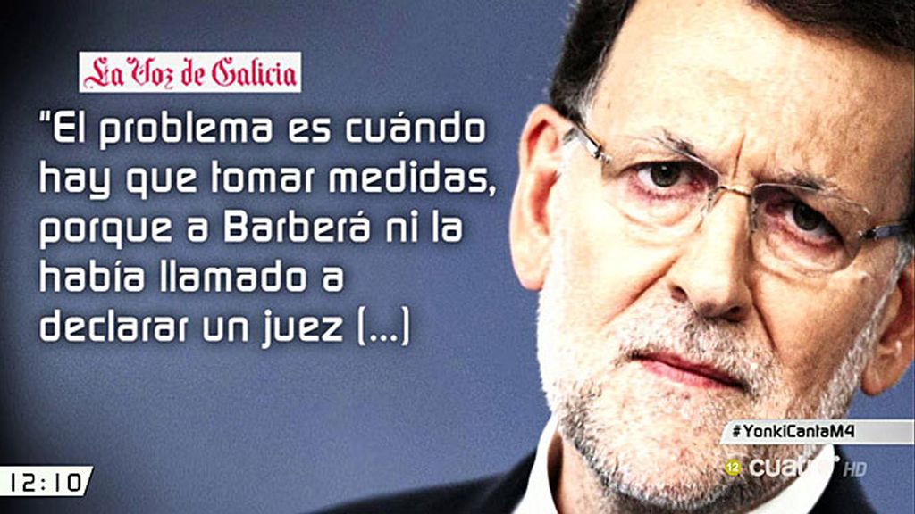 Mariano Rajoy, de Barberá: "A veces se juzga a la gente sin pasar por un juzgado"