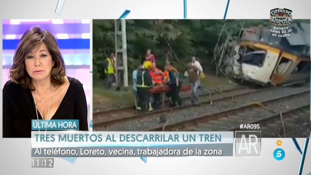 Loreto, testigo del accidente en Galicia: "La visibilidad es perfecta, es una recta"