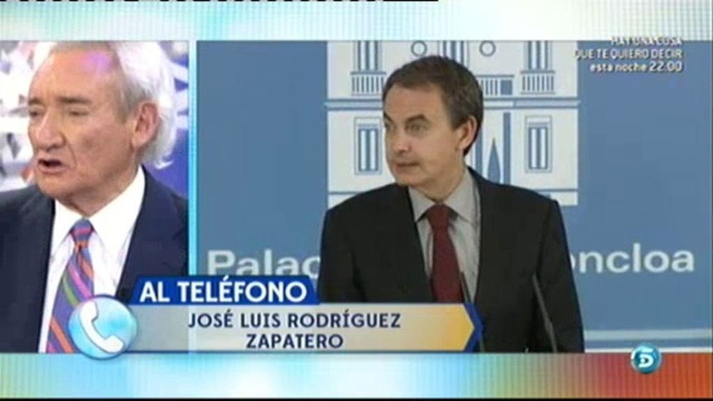 Zapatero, a Luis del Olmo: "Eres una leyenda de la radio, te deseo lo mejor"