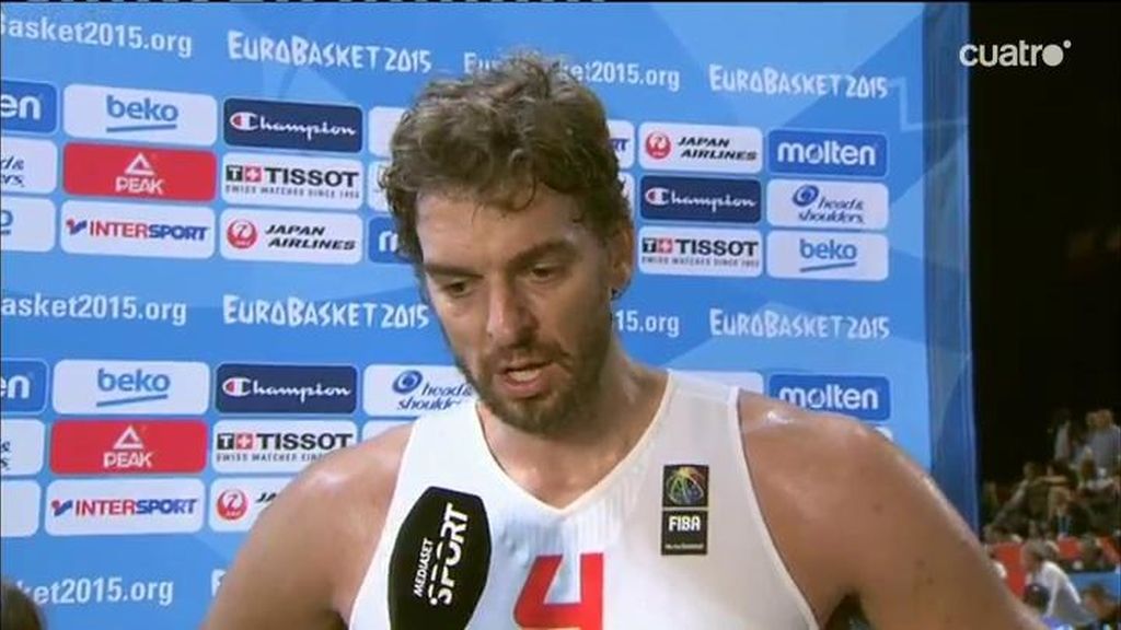 Pau Gasol, tras ganar a Francia: "Queremos el oro, hemos venido aquí a ganar"