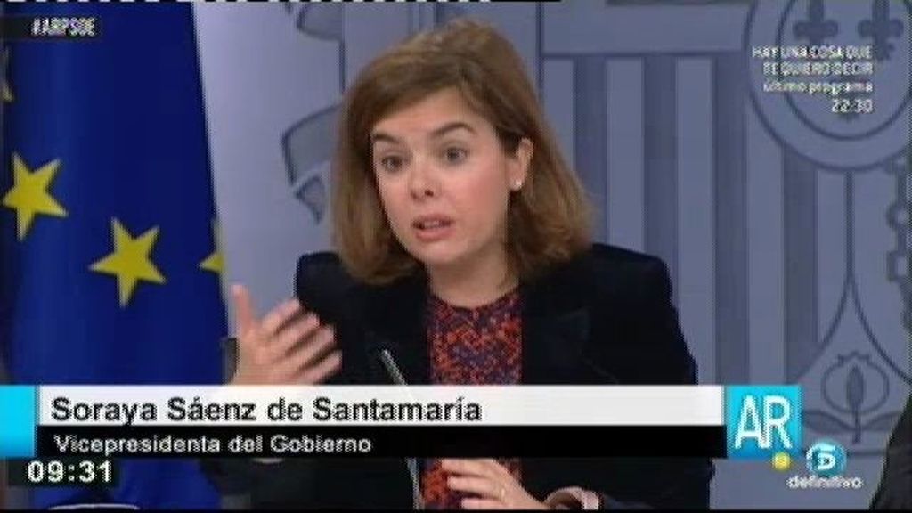 Soraya Sáenz de Santamaría critica a Ciudadanos