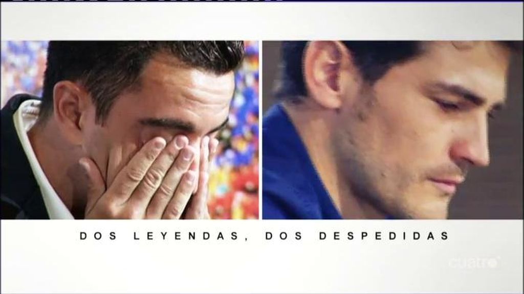 Xavi y Casillas: misma situación y mismo recorrido con una despedida muy diferente