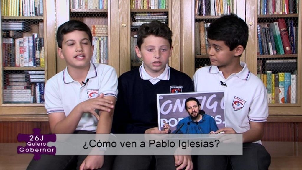 "El coletas debería dejarse flequillo": así ven los niños a Pablo Iglesias