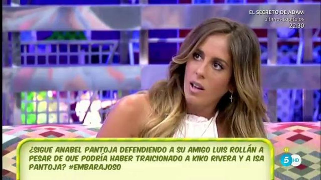 Anabel Pantoja: "Mi tía sabe que Luis Rollán no la ha vendido"