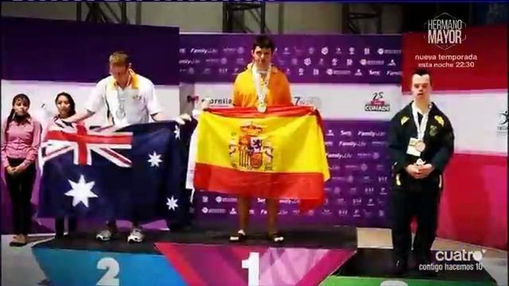 No hubo pitos en Italia al campeón de natación español con Síndrome de Down