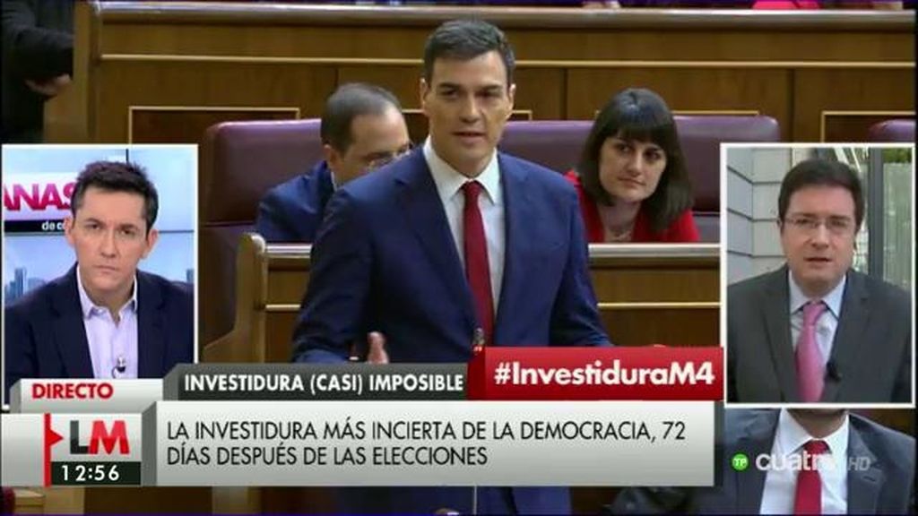 Óscar López: “Iglesias no ha venido tendiendo la mano, más bien ha tenido exabruptos impropios del parlamento”