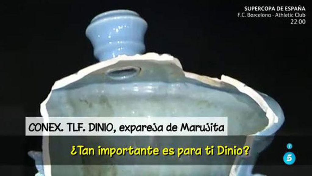 Dinio, sobre el jarrón roto de Marujita: "Me he enfadado mucho"