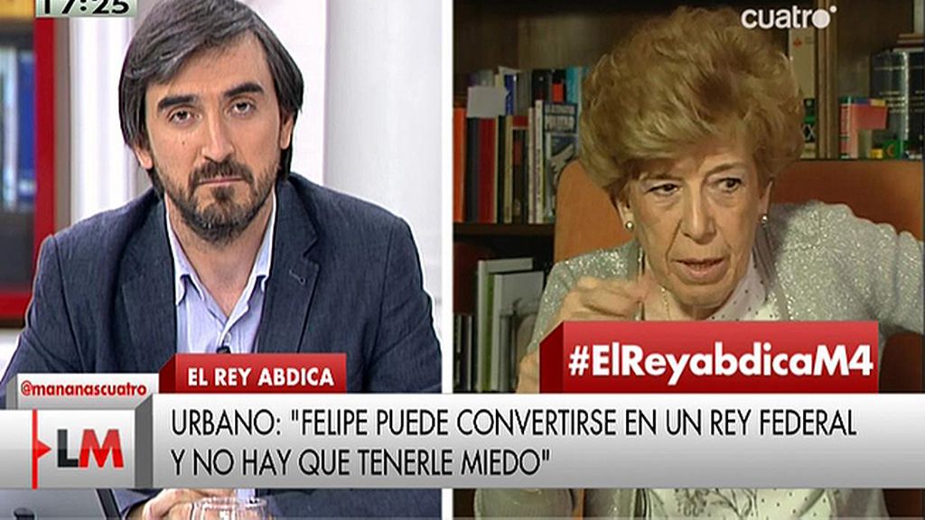 Pilar Urbano: “Felipe puede convertirse en un rey federal y no hay que tener miedo”