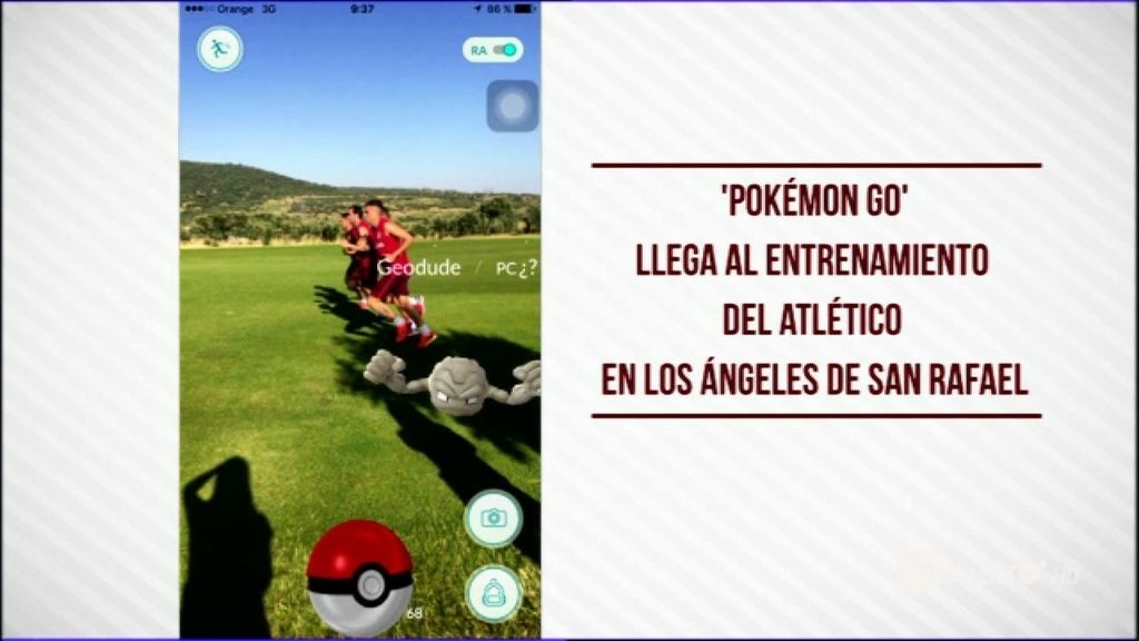 El entrenamiento del Atleti de Los Ángeles de San Rafael se llena de Pokémon