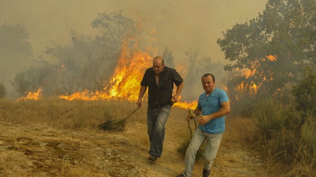 Devastador incendio en Orense