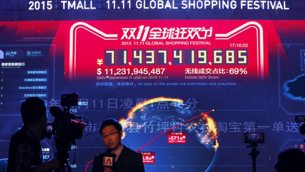 Los solteros chinos celebran su día gastando millones a través de Internet