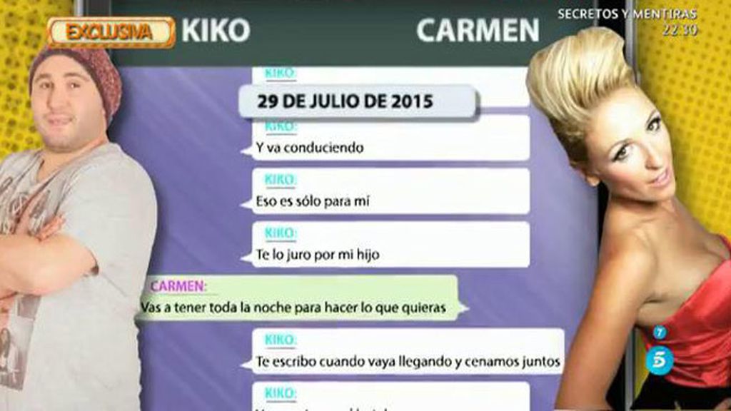 Las pruebas que confirmarían que Kiko Rivera le ha sido infiel a Irene con Carmen