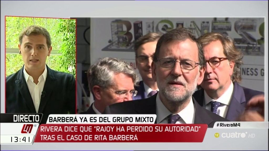 Albert Rivera: “No me fío de Rajoy y por eso le exijo cosas, como no me fío de Sánchez y se las exijo”