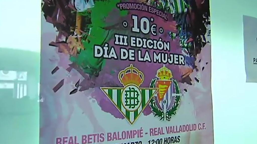 El Betis fija precios especiales para mujeres en el partido frente al Valladolid