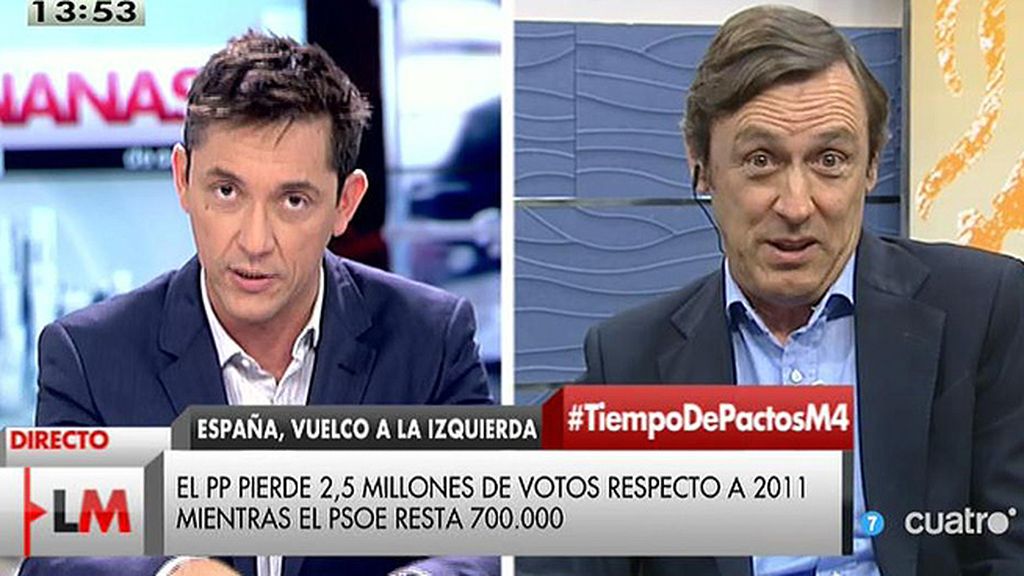 Rafael Hernando: "Rajoy está haciendo una gran tarea, sé que ustedes le critican mucho"