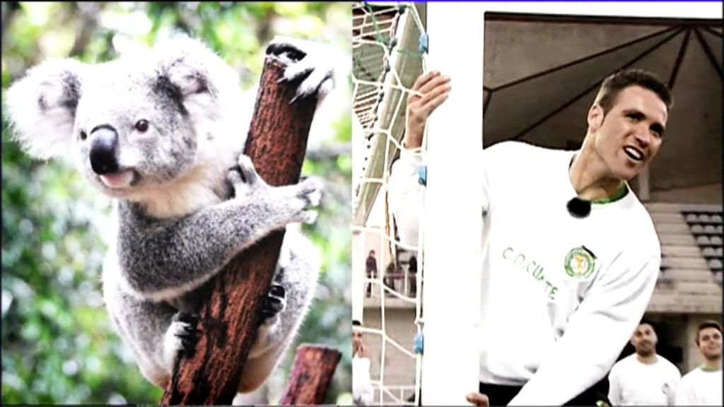 Dani, el 'koala' de Tercera que defiende los córneres... ¡encaramado al primer palo!