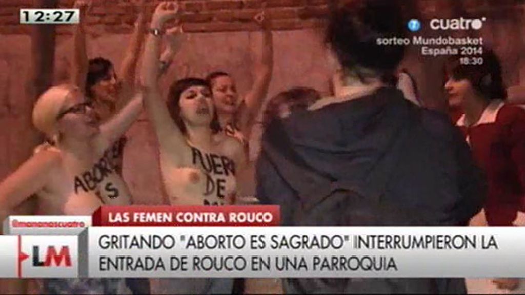 Activistas de FEMEN abodan a Rouco Varela