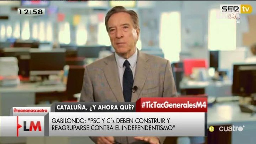 El análisis de Iñaki Gabilondo: "La actual Cataluña no cabe en la actual España"