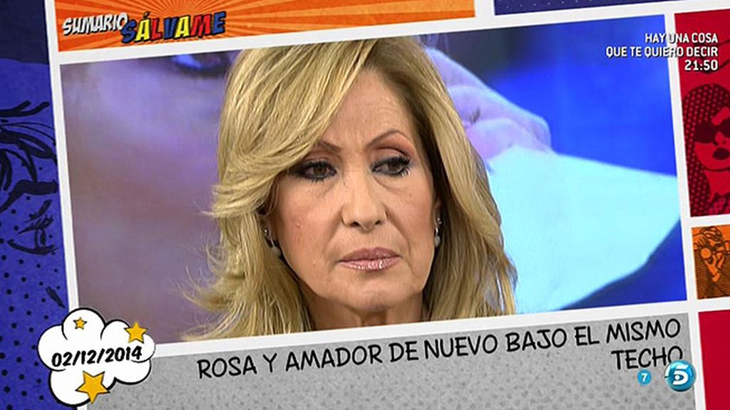 Rosa Benito no teme el reencuentro con Amador Mohedano en Telecinco...
