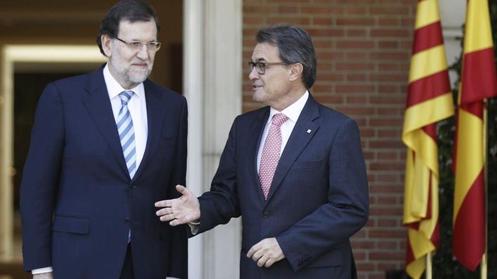 Rajoy recibe a Mas en La Moncloa