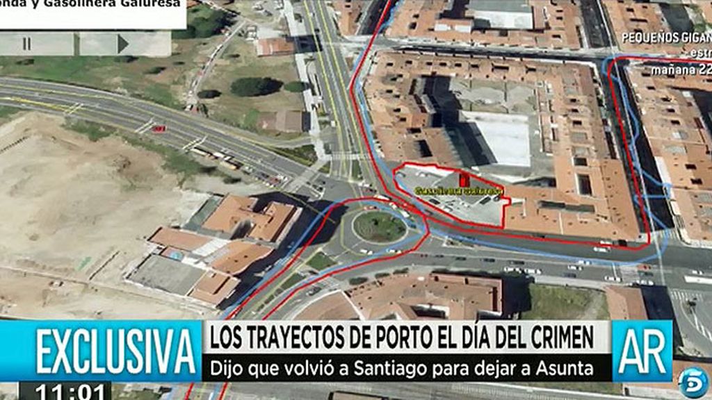 Según Porto, nada más llegar a Teo regresaron a Santiago porque Asunta se lo pidió